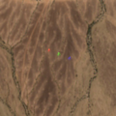 Aircraft over desert